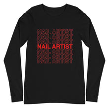 Load image into Gallery viewer, Nail Artist Long Sleeve T-Shirt