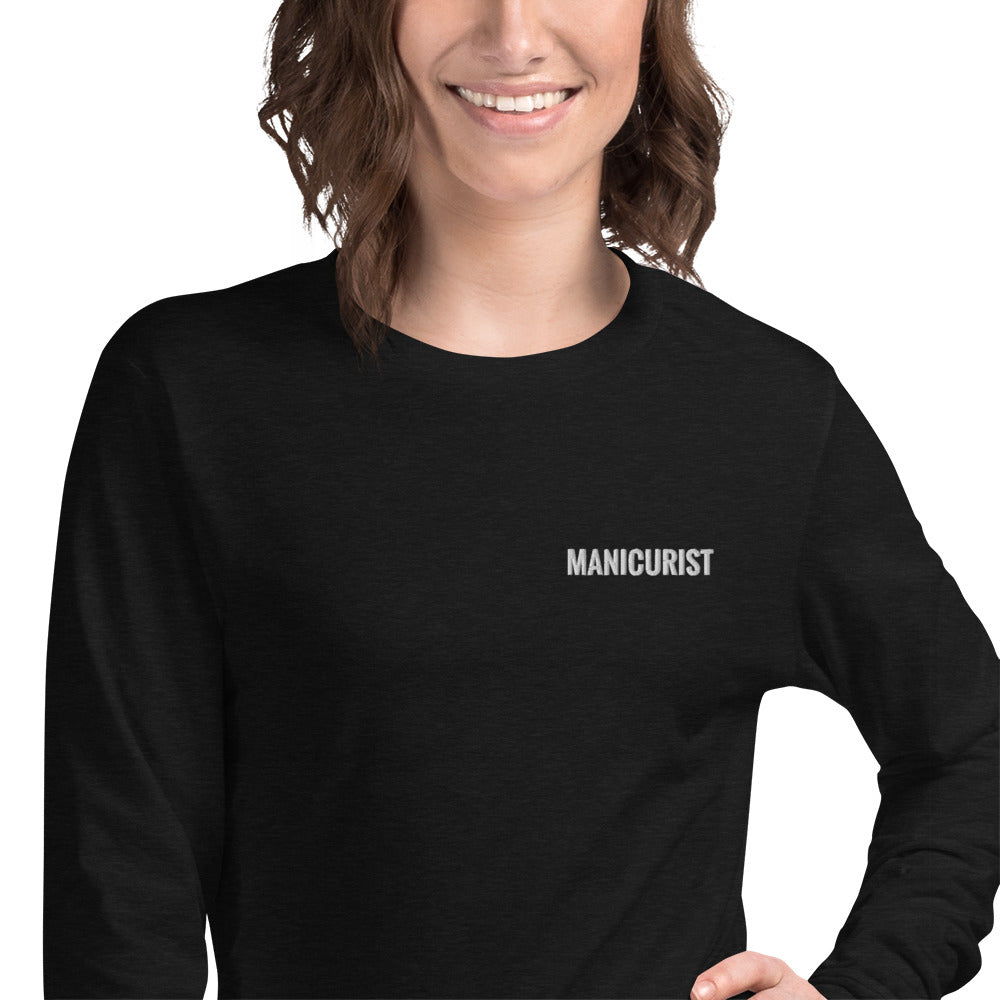 Embroidered Long Sleeve: Manicurist