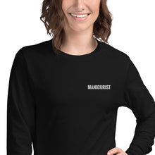 Load image into Gallery viewer, Embroidered Long Sleeve: Manicurist